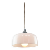 Space Age White Pendant Lamp from Guzzini, 1960s