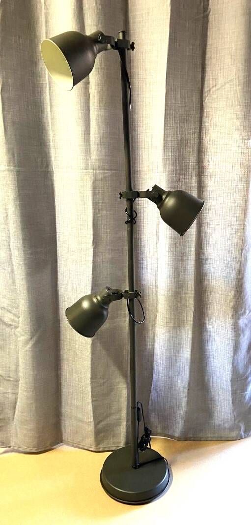 Large Floor Lamp Living Room Light Model with 3 Independent Spotlights Industrial Style
