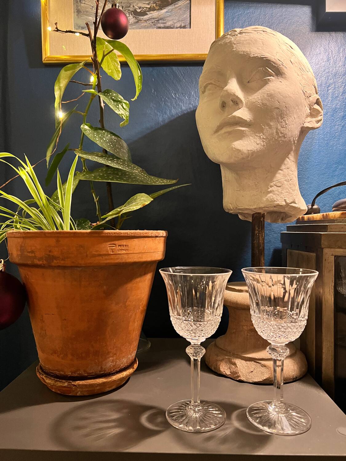 Crystal glasses from Saint Louis, Hermès house.