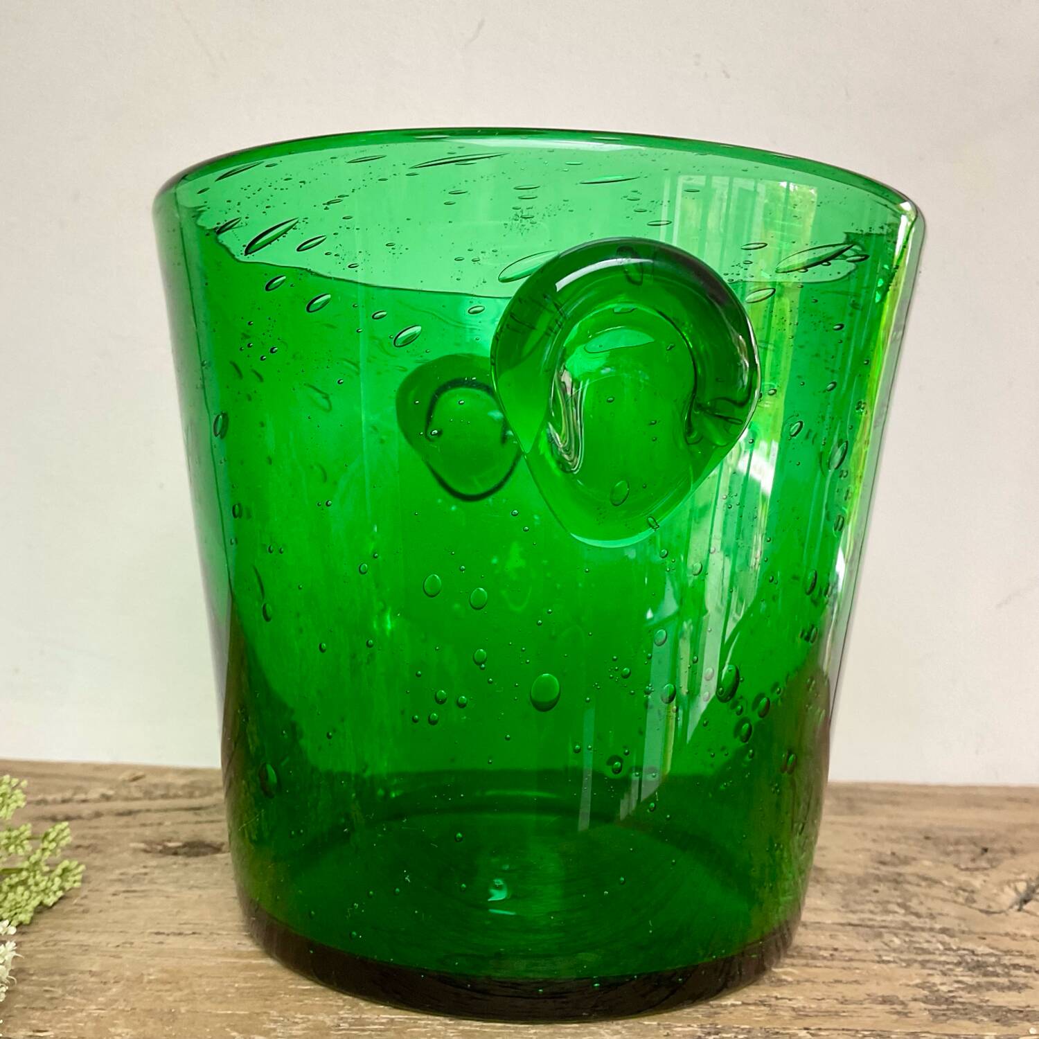 Bubble glass ice bucket “Biot” France