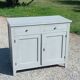 Parisian sideboard in oak and walnut 2 doors 2 drawers from the 20s