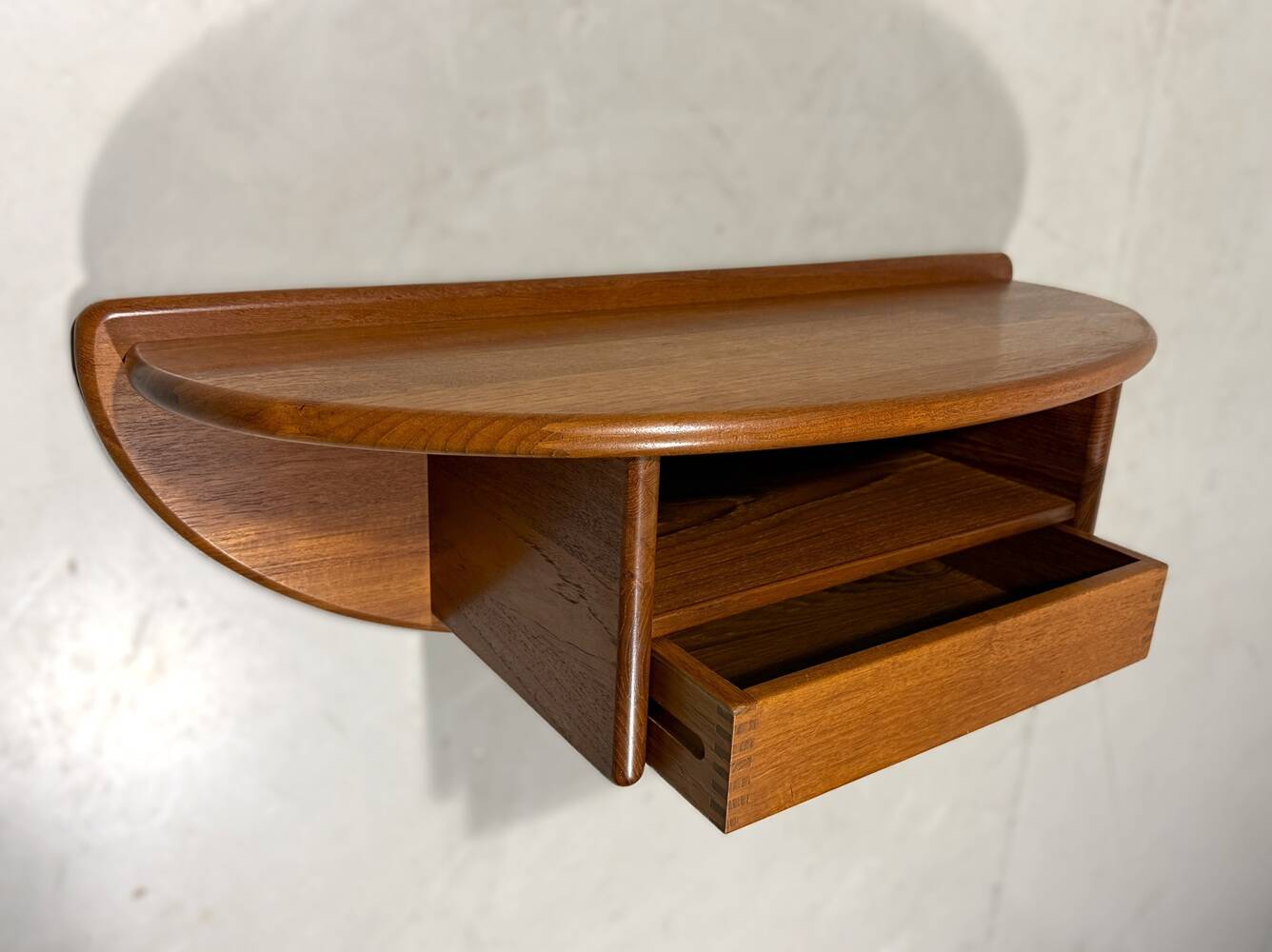 Kai Kristiansen teak wall console Vildbjerg Møbelfabrik Denmark 1960’s