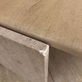 Vintage water drop travertine coffee table