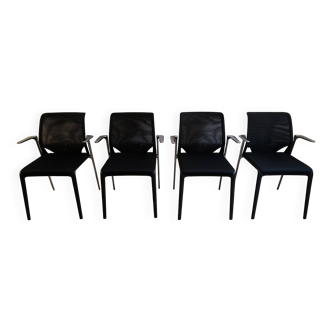 4 VITRA MedaSlim Chairs by Alberto Meda