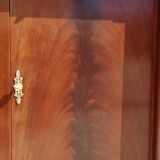 Flamed mahogany enfilade with sea green marble in Empire style.