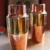 Copper vase forms a shaker