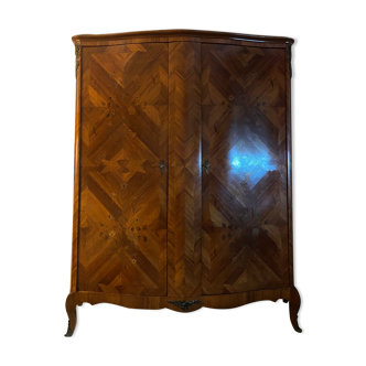 Curved rosewood cabinet