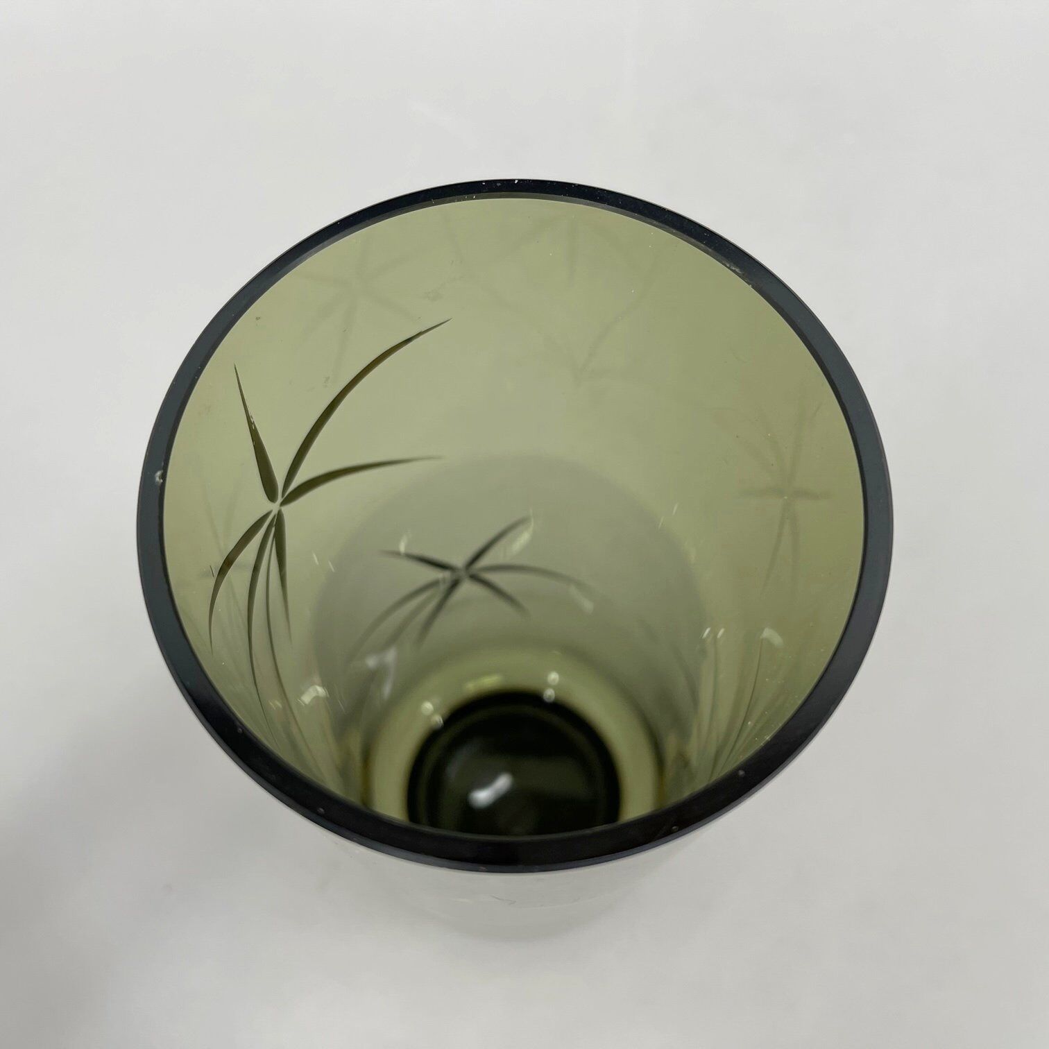 Vase vintage des années 1960 à décor doré, Tchécoslovaquie
