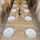 Monastery table with extensions in solid oak