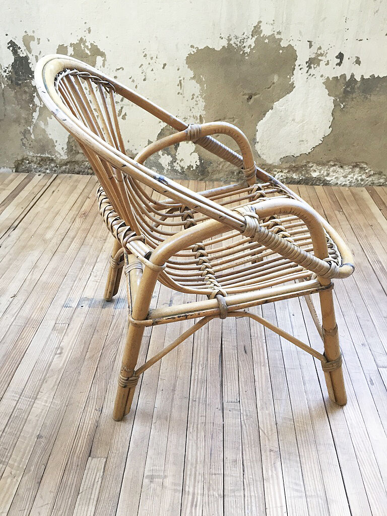 Armchair child rattan