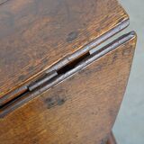 Table à abattants/table pliante ancienne en chêne anglais du 18ème siècle.