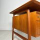 1960s Vintage Danish Teak Writing Desk by Gunni Omann for Omann Jun No 75