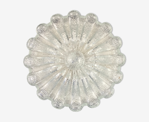 Large Mid-Century Flower Shaped Flush Mount or Ceiling Lamp from Limburg, Germany, 1970s
