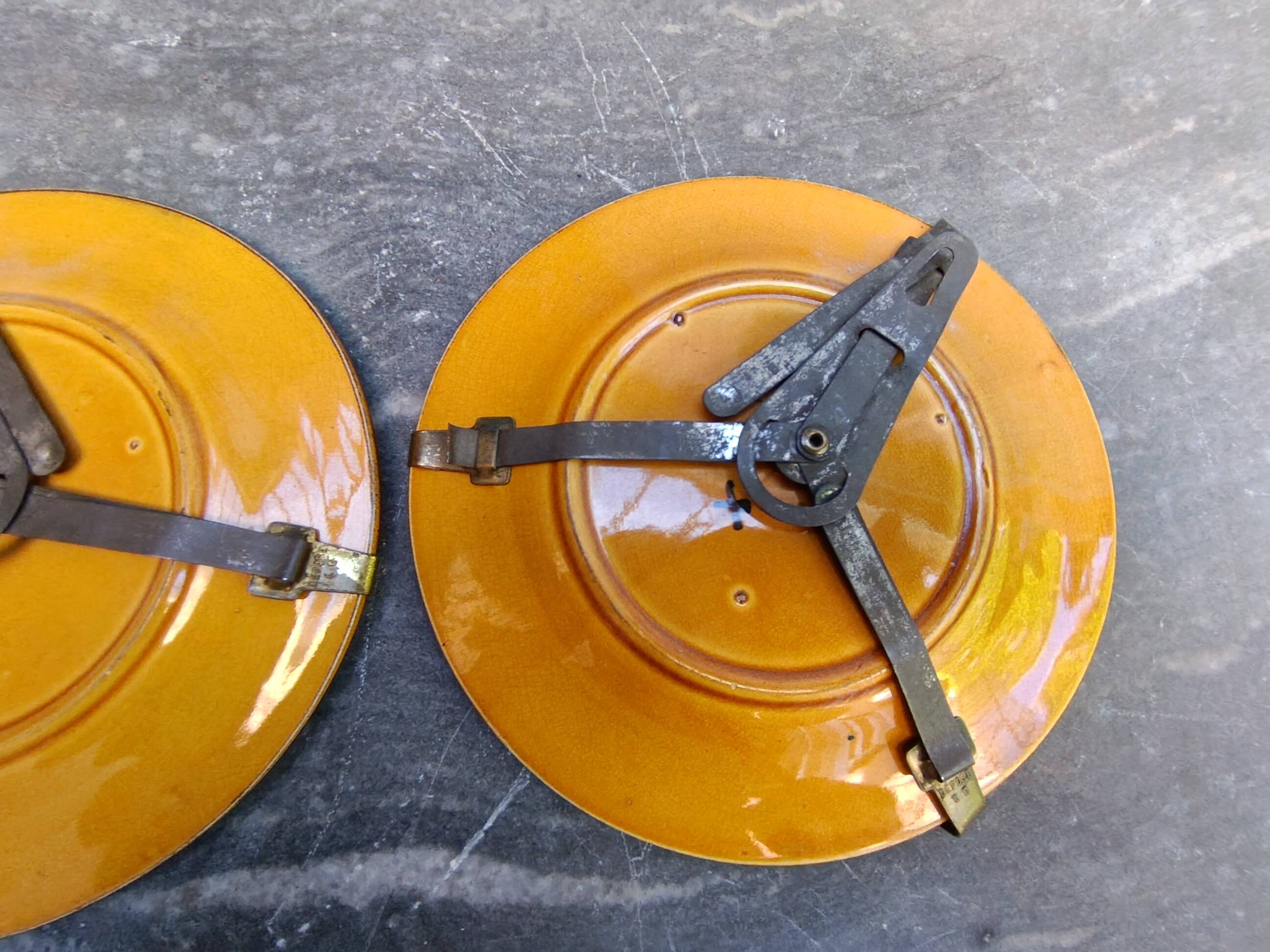 Antique slipware plates