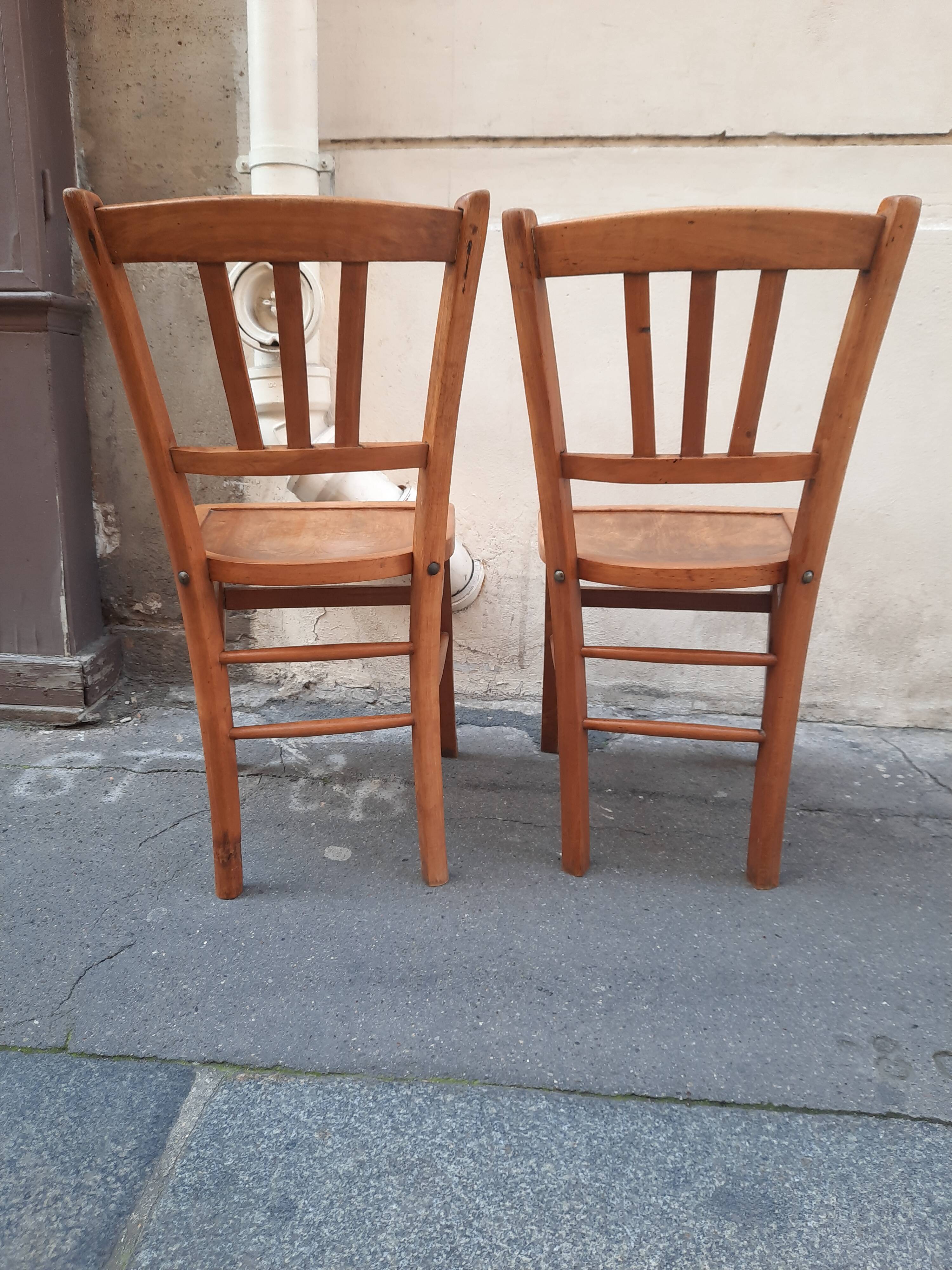 Pair of bistro chairs