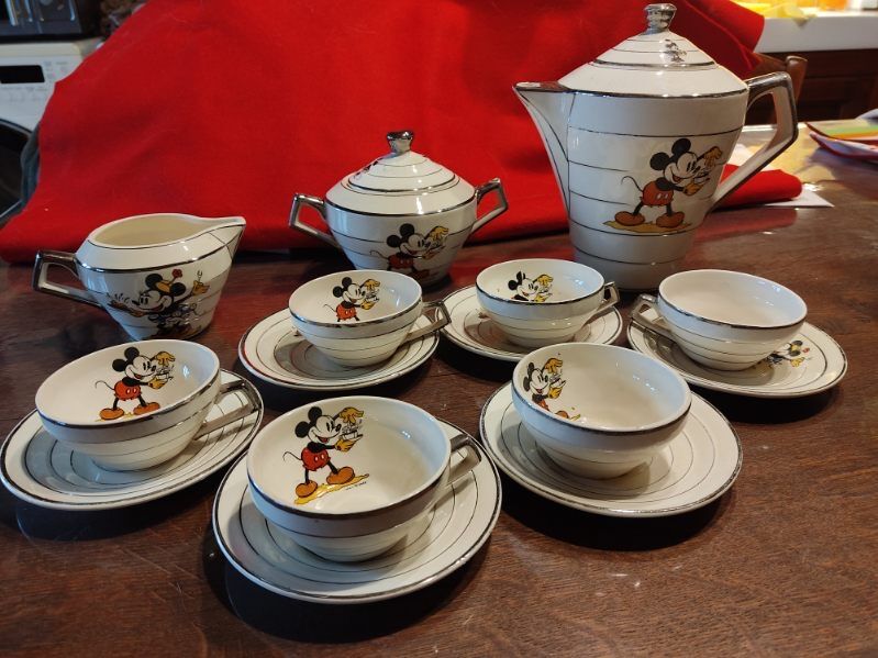 Mickey and Minnie Art Deco Coffee Service 1928