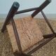 Chaise paillée enfant vintage