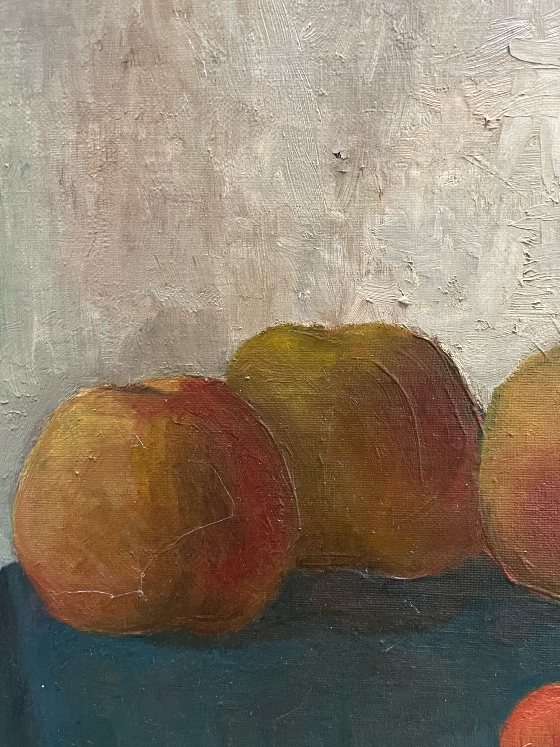 Painting old still life with pineapple twentieth