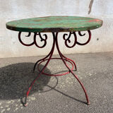 Scrolled garden table