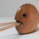 Two door peaks aperitif zoomorphic fish bird solid wood vintage design