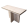 Vintage travertine and brass console table, 1970s