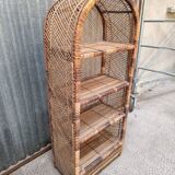 Rattan wicker bookcase