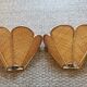 Pair of vintage "tulip" wall lights in rattan and canework