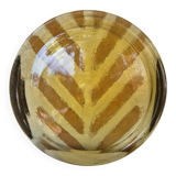 Plat de service ambre