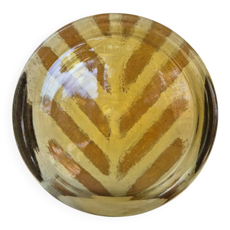 Plat de service ambre