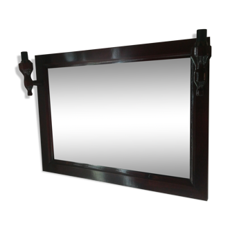 Mirror with sconces