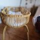 Old bamboo cradle basket