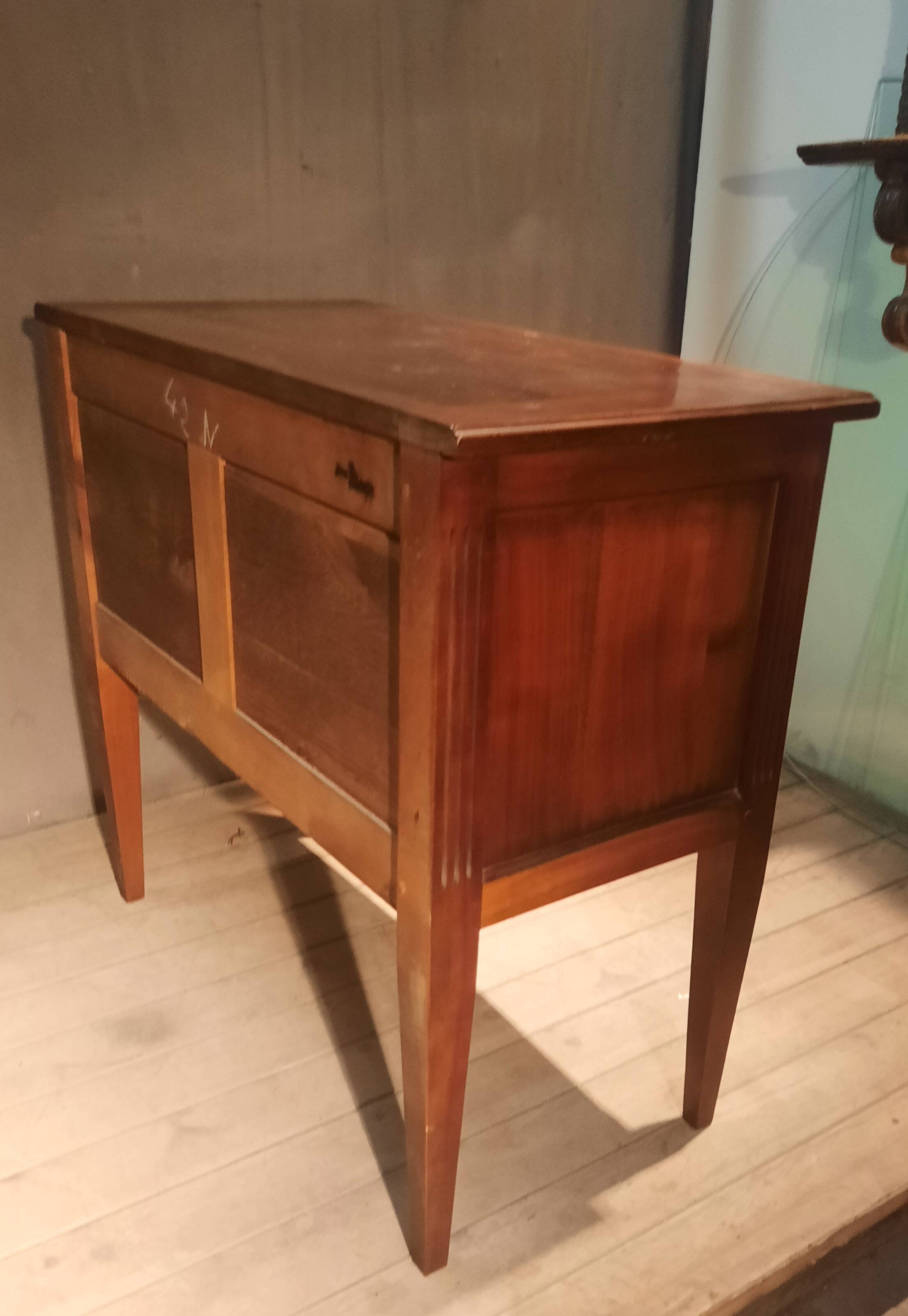 Directoire style wooden chest of drawers