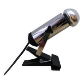 Chrome clip-on spotlight, made in Italy
