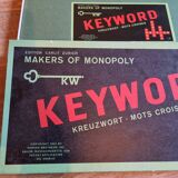 Vintage board game Keyword 1950s