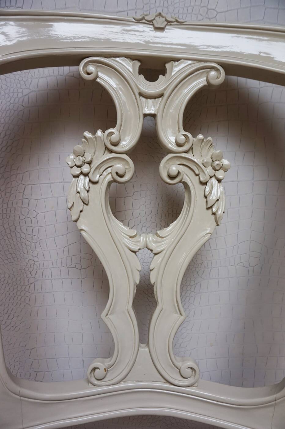 Louis XV Baroque Style Lacquered Chairs, Set of 2