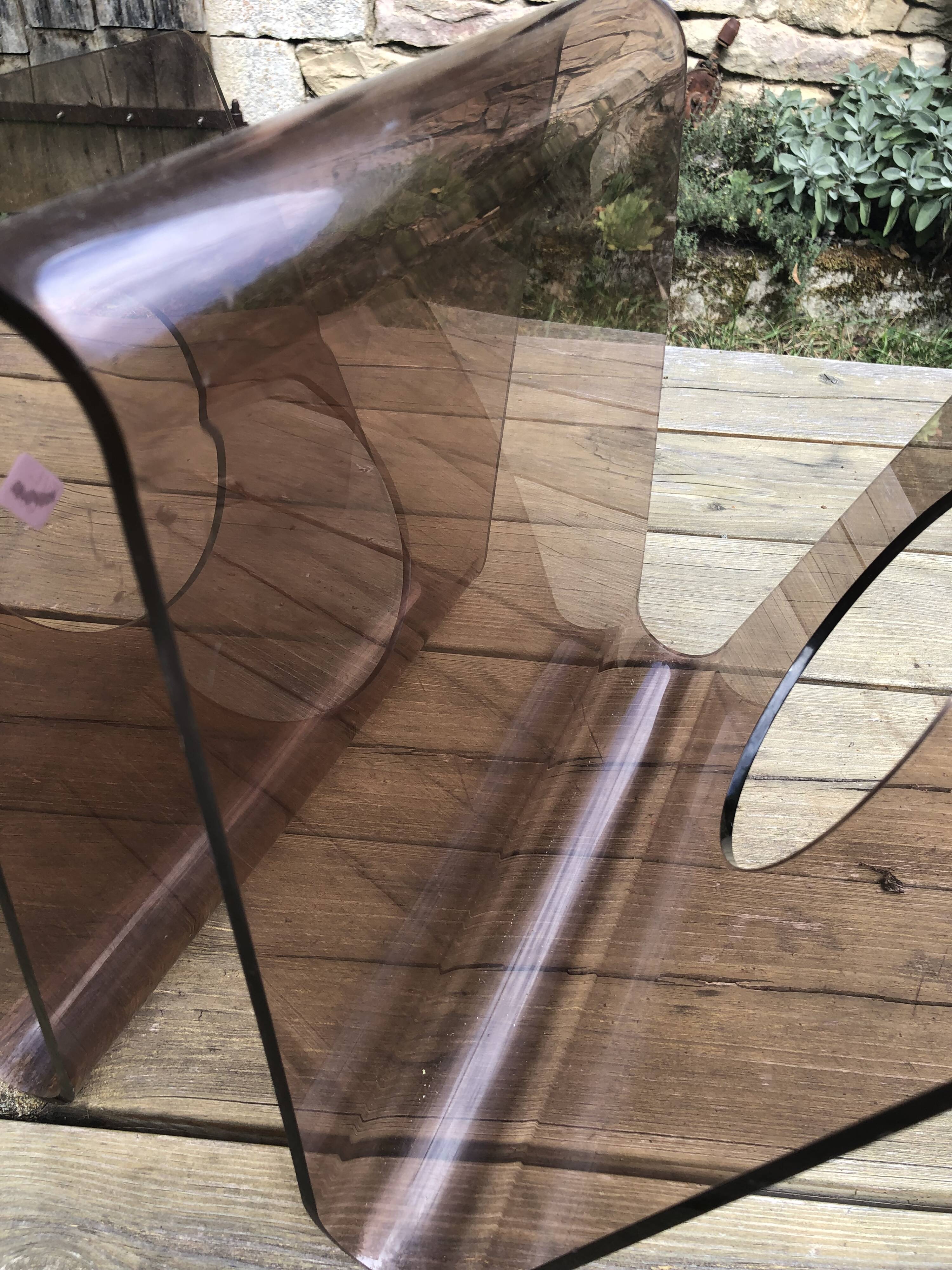 Vinyl doors/ magazines plexiglass form W