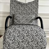 Armchair set and footrest vintage design line Roset Zen