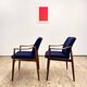 Two Mid-Century Modern Teak Armchairs by Hartmut Lohmeyer for Wilkhahn, 1950s