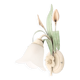 Tulip wall light with leaves and flowers, 80s