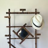 Bamboo coat rack cloakroom