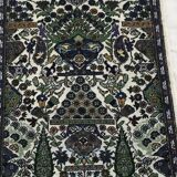 Tableau Tapis noué à main en soie naturelle