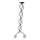 chandelier sur pieds en fer forgé