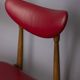 Pair of vintage 1960s chairs in wood and leather, italian design
