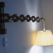 Erik Hansen for Le Klint scissor articulated teak wall light, Denmark 1960s