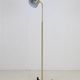 Dansa lamp / C. V. Østergaard floor lamp / reading lamp with "rocket" base / 1960s / 1970s / brass / Danish modern design