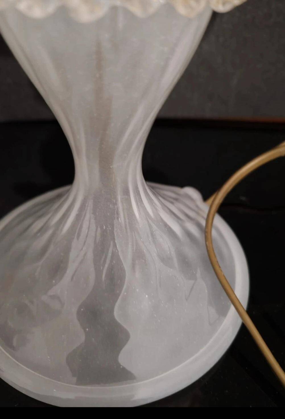 set de lampes en verre murano champignons