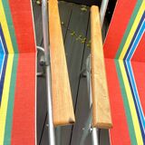 Pair of vintage folding camping chairs