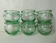 6 vintage glass jam jars