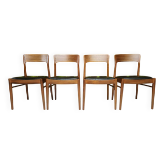 4 Teak Chairs HENNING KJAERNULF 1960"