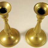 Pair of brass candlesticks